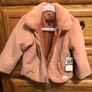 7 For All Mankind Baby Girls Faux Fur Jacket